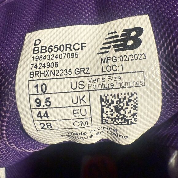 New Balance650 "Interstellar" high-top LIFESTYLE MODE sneaker men’s size 10 - Picture 8 of 8